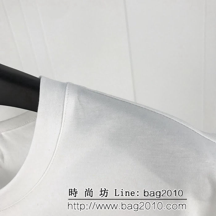 PP菲利普普萊因 19ss早春新款 膠布字母印花logo 短袖T恤 定制面料 高版本情侶款 ydi2477